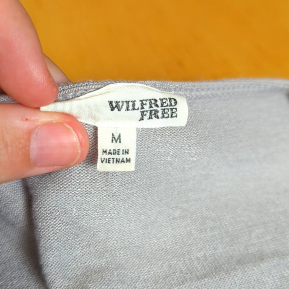 Grey Wrap top size M - Picture 2 of 3